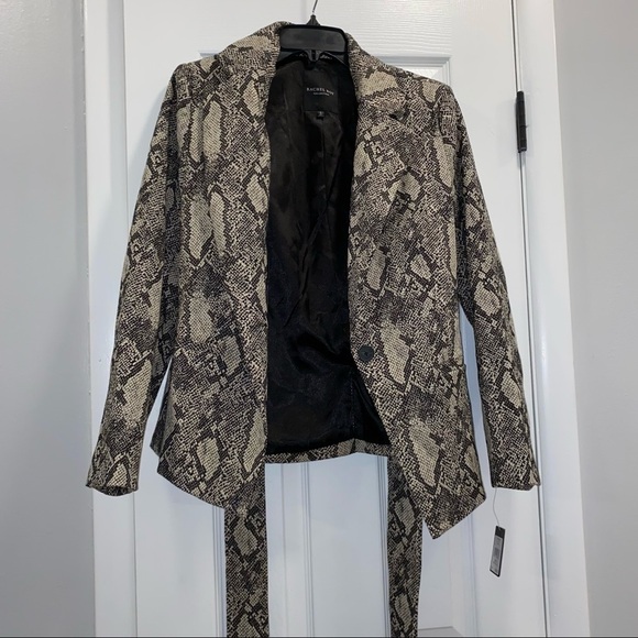 𝅺New Size S Rachel Roy Snakeskin-print Jacket - Picture 4 of 8